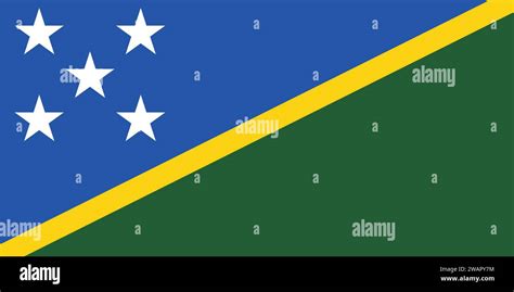 High Detailed Flag Of Solomon Islands National Solomon Islands Flag