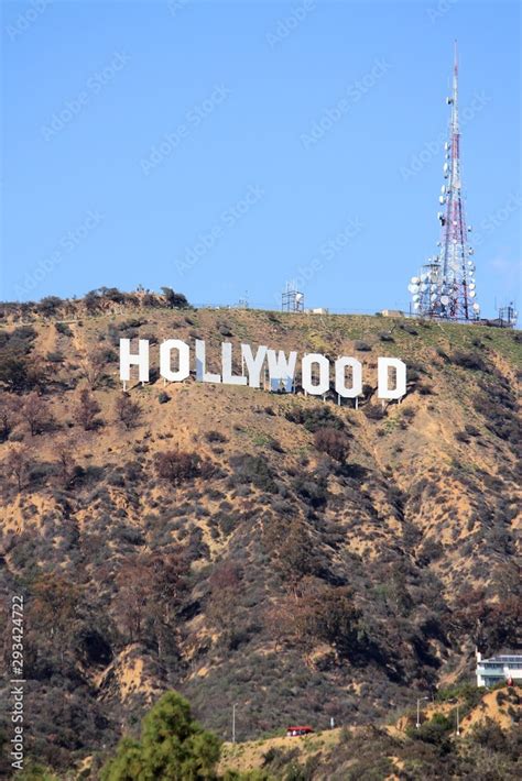 LOS ANGELES, USA - APRIL 5, 2014: Hollywood Sign in Los Angeles. The sign was originally created ...