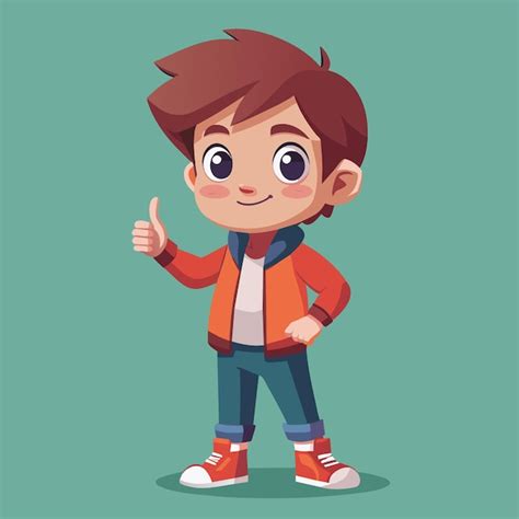 Un Personaje De Dibujos Animados Con Un Signo De Pulgar Hacia Arriba