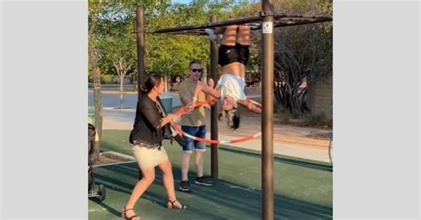 Outraged Mother Lambasted Hula Hoop Champion In A Park For Being Half Naked Because Her Sports