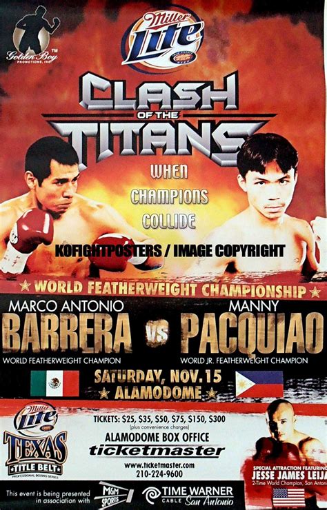 Manny Pacquiao Vs Marco Antonio Barrera First Fight World