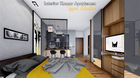 Desain Kamar Apartemen Type Studio YouTube