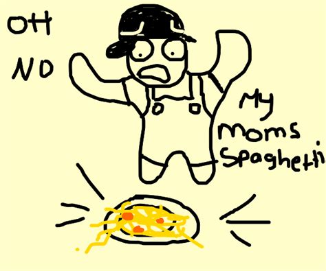 Eminem dropped his mom's spaghetti - Drawception