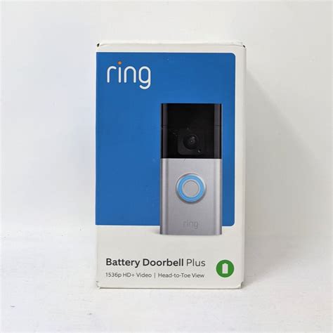 Ring Battery Doorbell Plus Smart Wifi Doorbell Battery Operated Satin Nickel Ebay