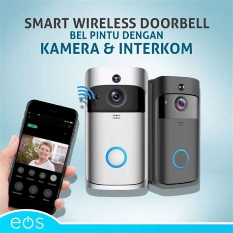 Jual Smart Wireless Doorbell Bel Pintu Dengan Kamera Interkom Di