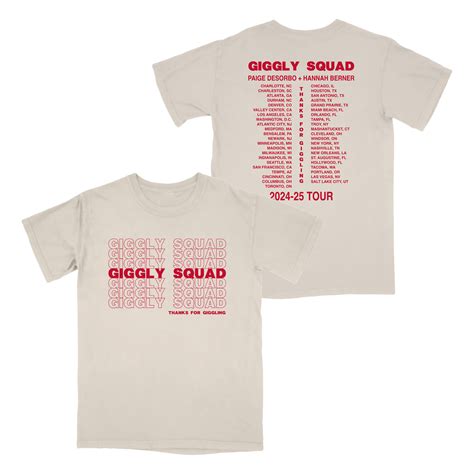 Thank You For Giggling T-shirt (2024 - 2025 Version) – Giggly Squad