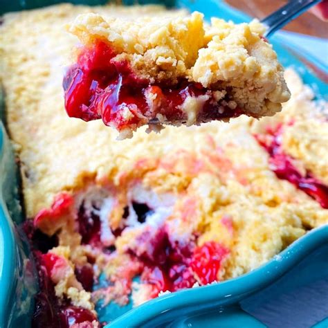 Cherry Cream Cheese Dump Cake Easy Side Dishes