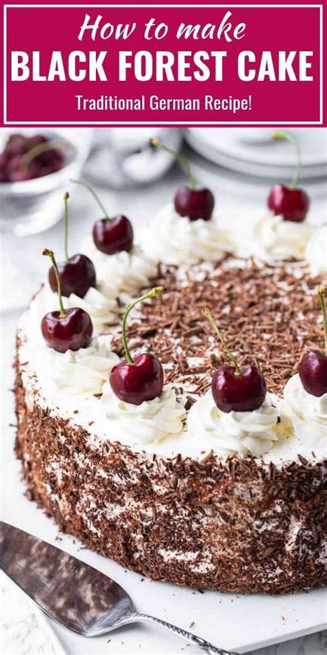 Black Forest Cake Is A Traditional German Dessert Made With Chocolate