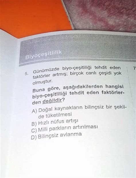 Biyoçeşitlilik Günümüzde biyo çeşitliliği tehdit eden faktörler artmış