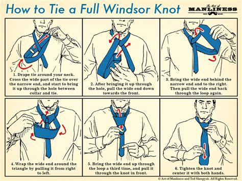 How To Tie The Full Windsor Knot The Art Of Manliness