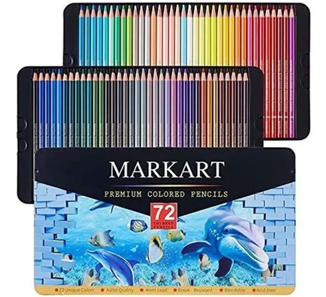 Lapices De Colores Markart Piezas Para Dibujo Con Estuche Mercadolibre