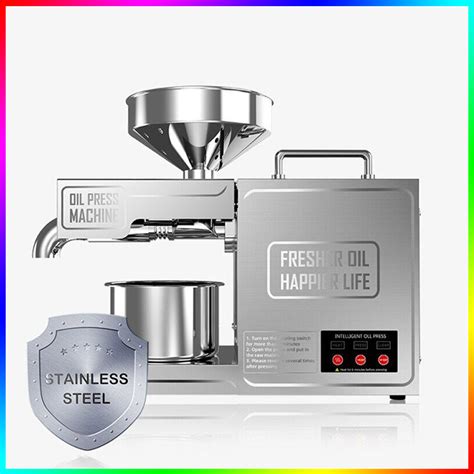 New Type Stainless Steel Oil Press Commercial Household Full Automatic