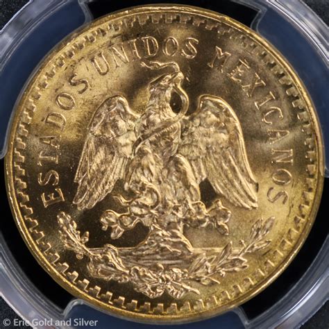 1947 50 Peso Mexico Gold Centenario PCGS MS 67 KM 481 Uncirculated