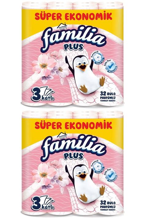 Familia Plus Tuvalet Kağıdı 3 Katlı 64 Lü Set Parfümlü (yeni) (2pk*32 ...