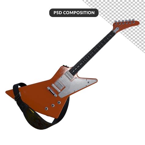 Accesorios De Guitarra Render 3d Archivo PSD Premium