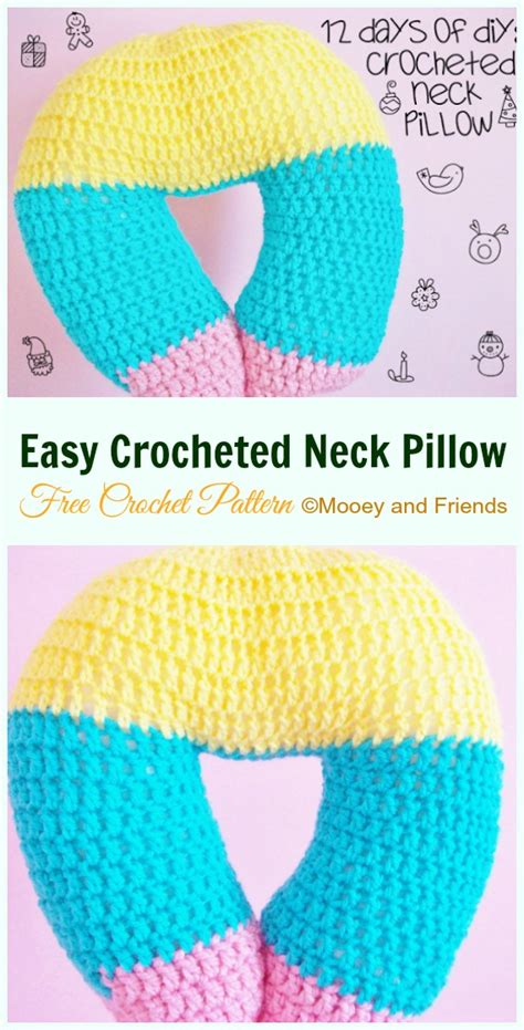 Crochet Travel Neck Pillow Patterns & Tutorials