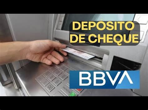 C Mo Depositar Un Cheque En Cajero Bbva Bancomer Youtube