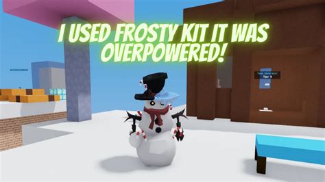 I Used The New Frosty Kit In Roblox Bedwars YouTube