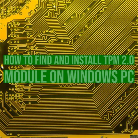 How To Enable Tpm To Install Windows On Hyper V Vmware And