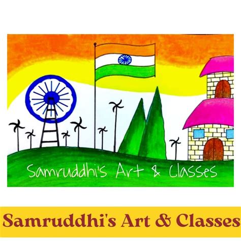 Independence Day India Drawing for Kids