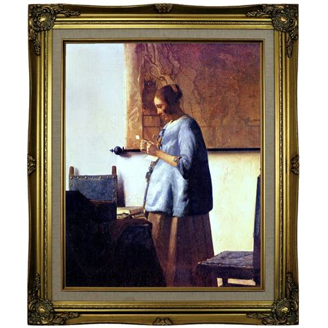 Vault W Artwork Women In Blue Reading A Letter By Johannes Vermeer