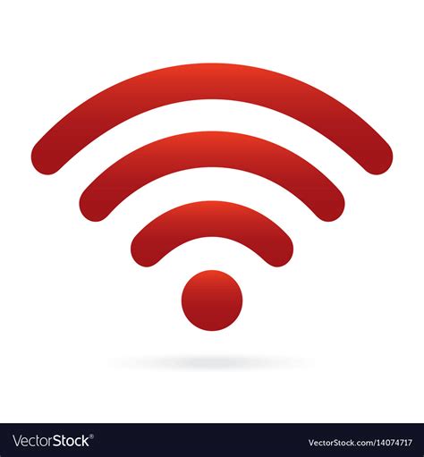 Wifi Symbol Red