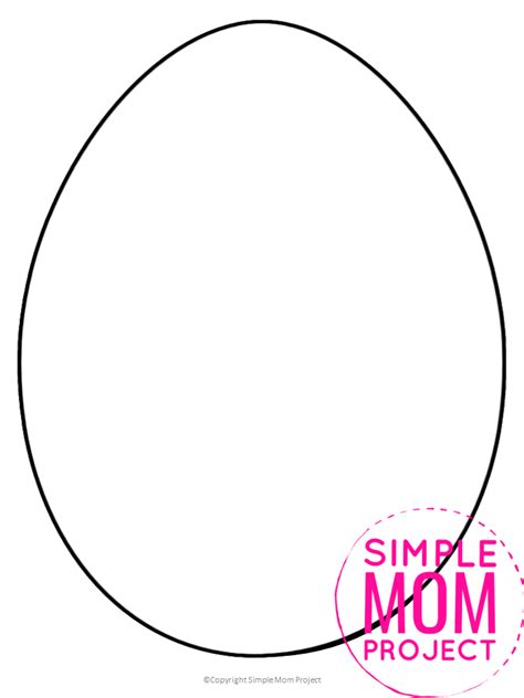 Free Printable Egg Template In 2021 Egg Template Coloring Eggs Bird Crafts