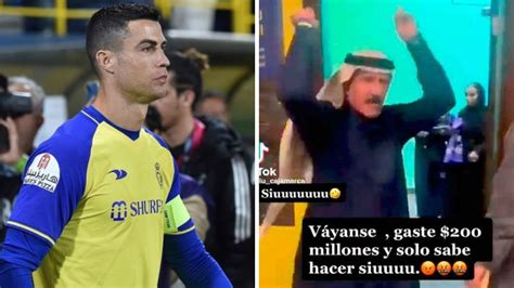 Sólo sabe decir siu Jeque explota contra CR7 tras eliminación de