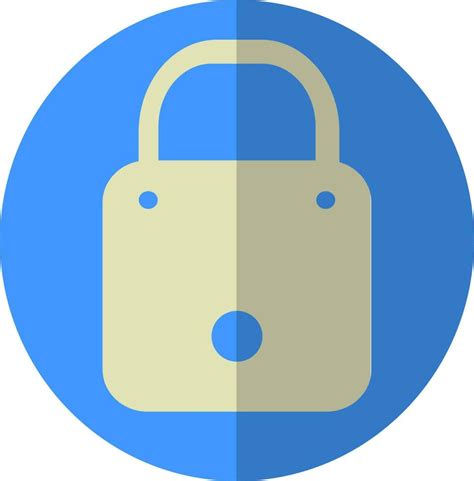 Closed Lock Icon In Circular Frame 24377299 Vector Art At Vecteezy