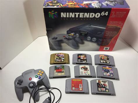 Nintendo 64 System Console In Box Grey N64 Games Controllers Zelda