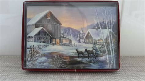 Leanin Tree Boxed Christmas Cards Winter Scene 9 Cardsenvelops Pre