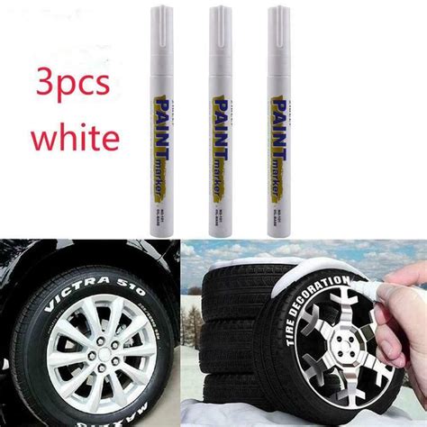 X White Paint Pen Marker Waterproof Permanent Car Tire Letters