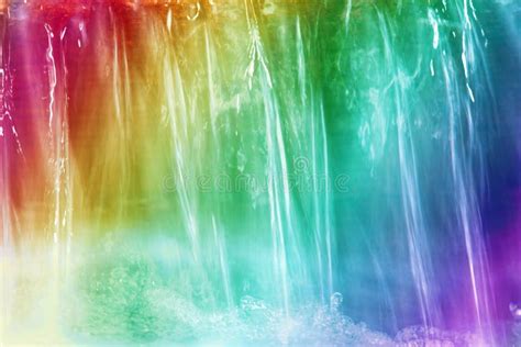 Waterfalls Rainbow stock image. Image of spectra, background - 13257753