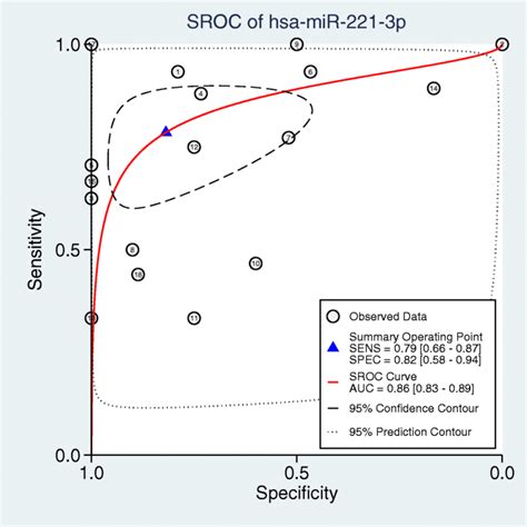 Roc Sroc Curve Showing The Diagnostic Performance Of Mir 221 3p In Download Scientific