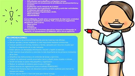 Interesante infografía Información básica sobre el alumnado con TDAH