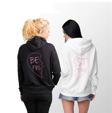 Best Friend Hoodies Matching Best Friends Hoodies Unisex