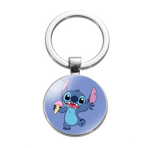 9 Styles Lilo Stitch Cartoon Alloy Anime Keychain