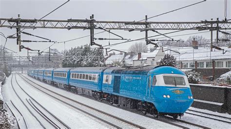 Trains Passing Atherstone In The Snow 9th March 2023 YouTube