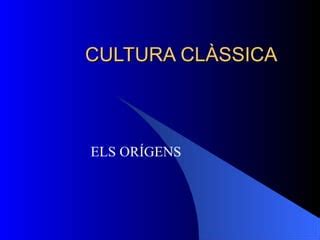 Cultura Cl Ssica Origens Ppt