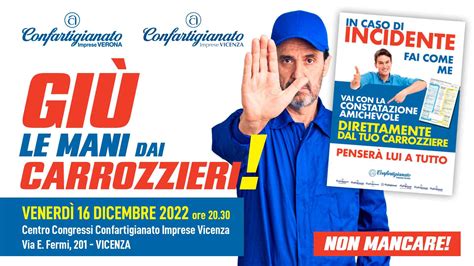 CARROZZIERI Giù le mani dai Carrozzieri Venerdì 16 dicembre tutti a