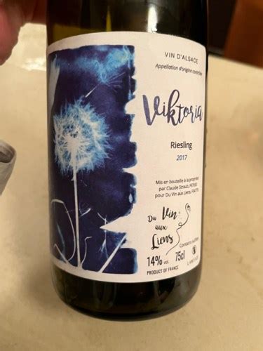 Du Vin Aux Liens Viktoria Riesling Vivino US