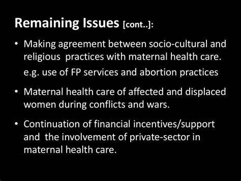 Global Strategies To Improve Maternal Health