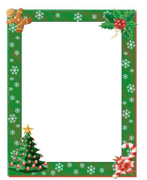 Free Printable Christmas Border Templates Word Psd