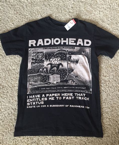 Official Radiohead Band Tee In My Size For 4 Thriftstorehauls