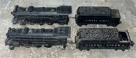 Lionel O-gauge Locomotives With Coal Carts - 2 Sets Total - #224E/#225 ...