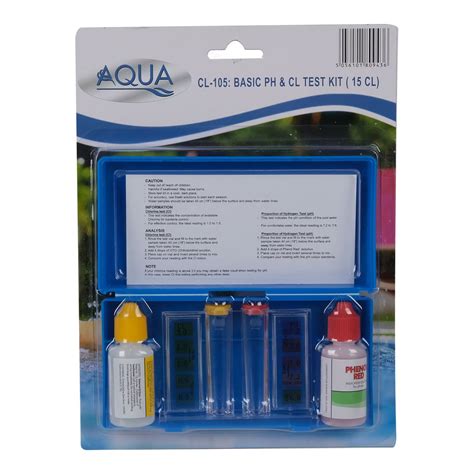 Aqua Chlorine And Ph Test Kit Cl Aquatic