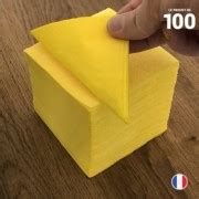 Mini Serviettes Cocktail Jaunes