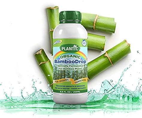 PLANTIC BambooDrop Organic Liquid Fertilizer For Bamboo Plants Organic