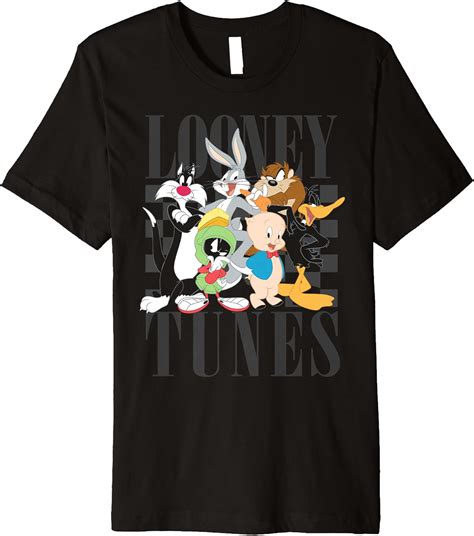 Looney Tunes Group Shot Mashup Premium T Shirt Clothing Shoes And Jewelry