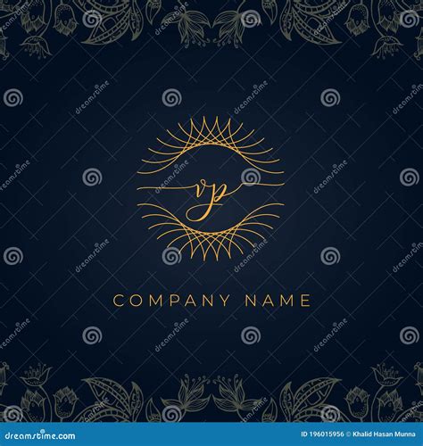 Elegant Luxury Letter Vp Logo Stock Illustration Illustration Of Sign